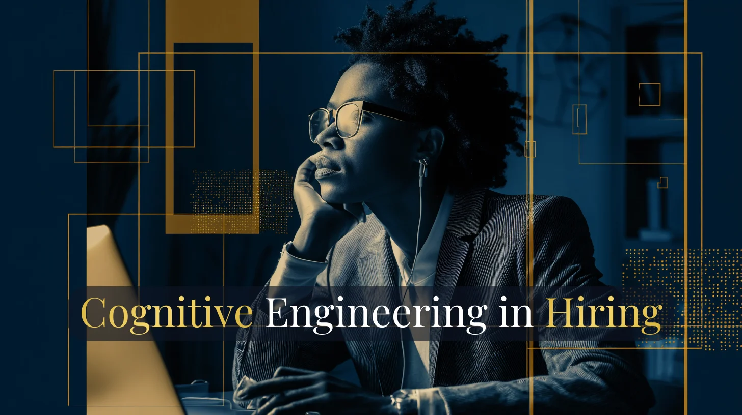 Illustration of cognitive engineering concepts applied to AI-powered recruitment systems